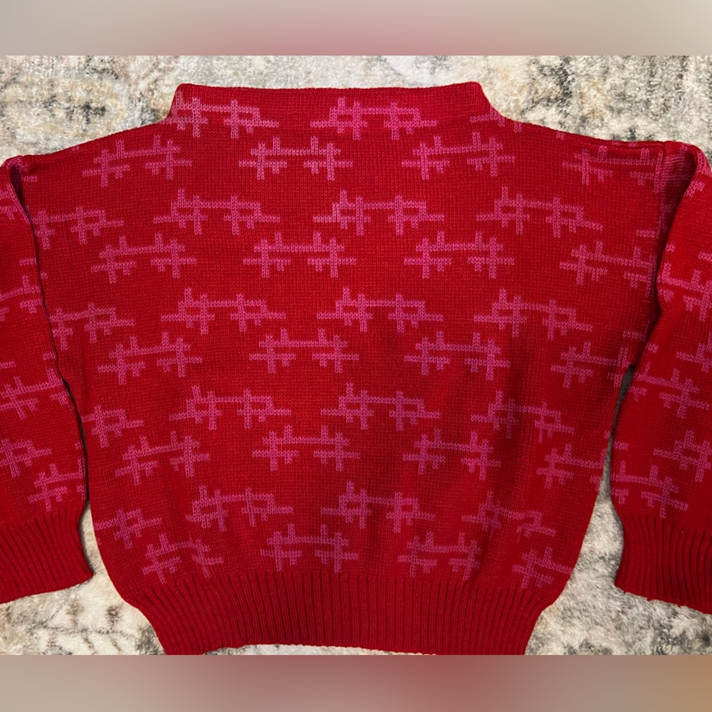 *SOLD* on Depop Red Knit Sweater by Gitano